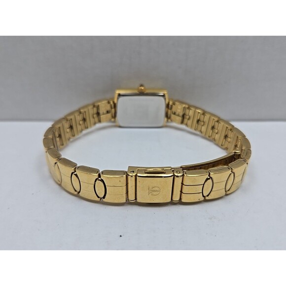 Titan Raga Womens Rectangle Gold Tone Dress Watch New Battery 30m Quartz India - Picture 9 of 13